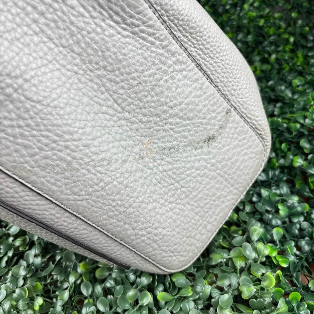 REBECCA MINKOFF Pebbled Gray Tote Bag